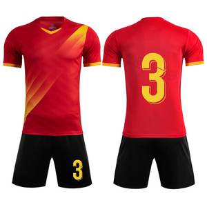 ชุดเสื้อฟุตบอลพิมพ์ลายสำหรับผู้ใหญ่ชุดเสื้อผ้าซับลิเมตของผู้ชายเสื้อฟุตบอลฝรั่งเศสออกแบบได้ตามต้องการ - Product Image 3