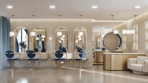 Hiện đại vàng phong cách Salon đồ nội thất trang trí thời trang <span class=keywords><strong>LED</strong></span> chiếu sáng Gương Bán hàng nóng - Product Image 4