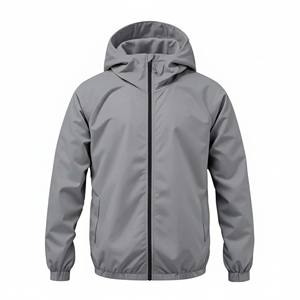 Chaqueta Impermeable de Alta Calidad para Hombre, para Correr al Aire Libre, Cortavientos, Transpirable, Ligera, Talla Grande, Brillante, de Nailon - Product Image 1
