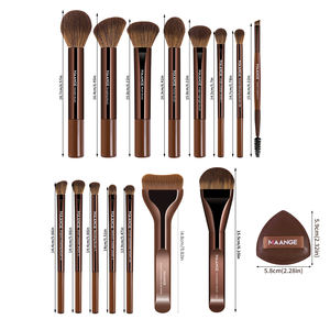 <span class=keywords><strong>MAANGE</strong></span> 15 Pièces <span class=keywords><strong>Pinceaux</strong></span> Cosmétiques Trousse de Maquillage Houppette Étiquette Privée & Personnalisable Outils de Maquillage Professionnel Ensemble de <span class=keywords><strong>Pinceaux</strong></span> de Maquillage - Product Image 5
