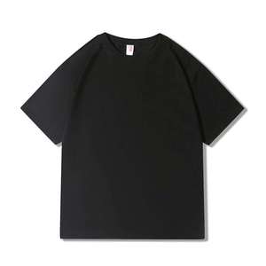 Stock Lots Liquidation Hommes Été Manches Courtes Haute Qualité Couleur Unie Unie Blanc Col Rond Coton Causal T-shirt Couleur Unie Stock - Product Image 5