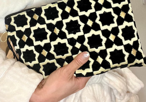 Trousse de maquillage en tissu à motif marocain Ziliji Trousse de toilette de voyage - Product Image 4