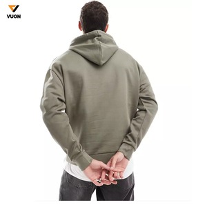 Pulls à capuche surdimensionnés et lourds en coton 100% pour hommes, style à capuche épais de luxe avec techniques brodées pour la saison d'automne - Product Image 2