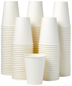 Custom Printed Biodegradable Eco-Friendly <b>Double</b> <b>Wall</b> 12 oz Disposable Paper Coffee <b>Cup</b> Lid for Parties Takeaway White Color - Product Image 1