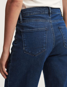 Pantalones Vaqueros Ajustados de Cintura Media para Mujer, Vaqueros Casuales de Algodón para Mujer, Estilo Sólido, Elásticos, Transpirables, OEM - Product Image 3