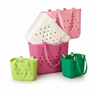 Sac de plage en EVA lavable, grande capacité, style silicone, sac fourre-tout imperméable pour femmes, vacances d'été