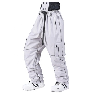 OEM Personalization Printed Men's Waterproof Breathable Quick Dry Eco-Friendly Winter Loose Streetwear Snowboard <b>Ski</b> Pants Air - Product Image 4