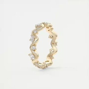 Anillo de oro amarillo de 14 quilates con corte ovalado, Diamante cultivado en laboratorio, el mejor conjunto nupcial de aniversario de boda, regalo para sus anillos finos - Product Image 6