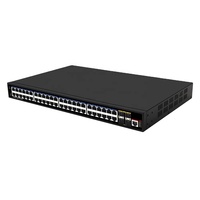 Conmutador SFP 48 puertos Gigabit L3 conmutador Ethernet gestionado nueva fábrica OEM 10G Stock Lan sin alimentación Ubntnano Switch 4 puertos