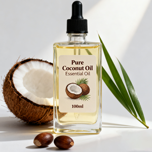 100% naturale spremuto a freddo non raffinato olio di cocco essenziale dolce e fresco oliato con perla 100ml per capelli e aromaterapia - Product Image 5