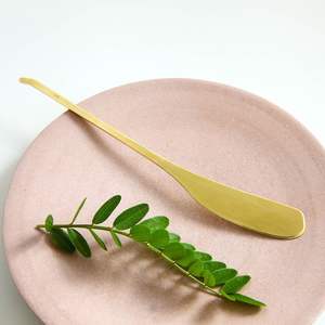 Couteau/fourchette/couteau en laiton couverts longue palette poignée thé café Table à manger utilisation Restaurants beurre utilisation - Product Image 4