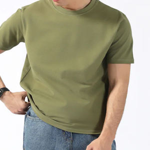 เสื้อยืดแขนสั้นย้อนยุคผ้าฝ้าย100% 380กรัมสวยงามใส่ได้ทั้งชายและหญิงมีความพอดีปกติถักสูง - Product Image 5