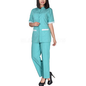2024 uniformes d'hôpital de gommage d'infirmière de logo personnalisé ensembles de gommage médical faits à partir de tissu de toile - Product Image 2