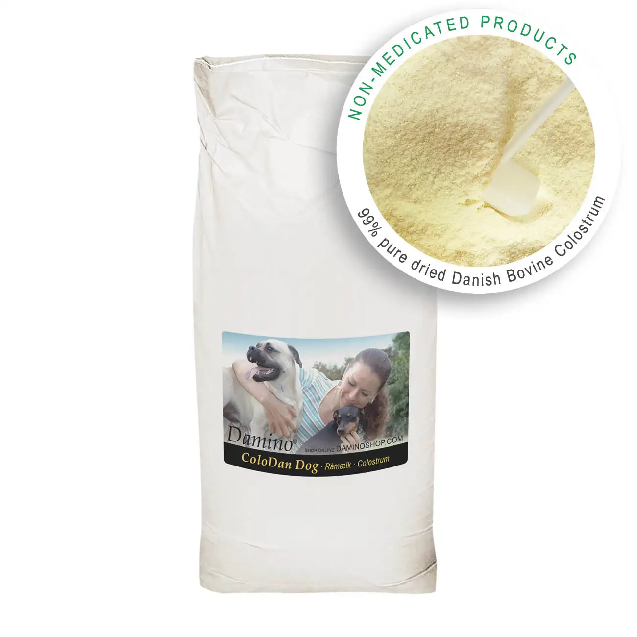 Damino Colodan Dog Naturally High Content of Immunoglobulin and Nutrients made of Dried Colostrum From Pure Danish Cows 15kg.
