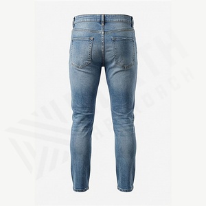 Pantalones Vaqueros de Mezclilla para Hombre 2025, Pantalones Ajustados, Vaqueros Ajustados para Hombre, Venta al por Mayor de Fábrica, Transpirables, Rectos, Servicio OEM - Product Image 2