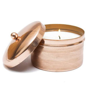 Vente en gros de haute qualité, style marteau cylindrique, bougeoir en métal doré, couvercle de pot de tasse pour décoration de Noël - Product Image 6