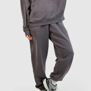 Conjunto de chándal para mujer, estilo Cargo, bolsillos laterales a pantalones, ropa informal de algodón para mujer, jersey con capucha, ajuste holgado, Color gris - Product Image 4