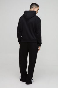 Chándal de Alta Calidad 100% Algodón French Terry con Logotipo Personalizado, Pantalones Acampanados y Sudadera con Capucha para Hombre - Product Image 2