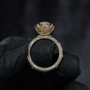 แหวนหมั้นเพชรทรงมาร์คีส์ 5.00 กะรัต D VVS2 ทองคำแท้ 14K สำหรับผู้หญิง พร้อมเพชรเพาะเลี้ยงในห้องปฏิบัติการที่ได้รับการรับรองจาก IGI สไตล์คลาสสิก - Product Image 2