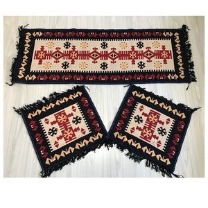 Juego de alfombras de asiento de coche estilo Kilim lavable, alfombra hecha a máquina para cubrir asientos de coche - Product Image 1