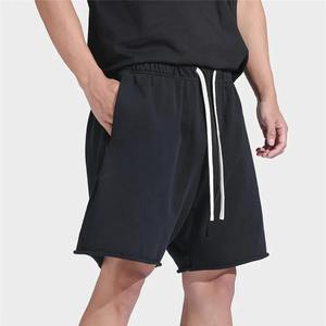 Pantalones cortos deportivos ecológicos de verano para hombre, pantalones deportivos holgados transpirables para correr, patrón sólido informal para entrenamiento de ocio - Product Image 1