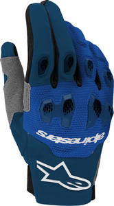 Gants Alpinestars Pro-Dura de haute qualité, bleu marine vif et blanc - Product Image 4
