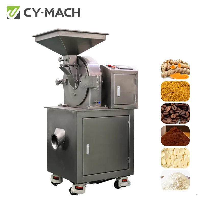 High-speed Food Factory Pepper Powder Stainless Steel Grinder Universal Grinder For Turmeric Cassava Grinding Machine