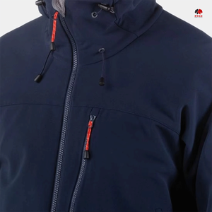 Veste softshell sur mesure pour homme, fermeture éclair, séchage rapide, fermeture écologique, tissu respirant avec logo personnalisé - Product Image 5