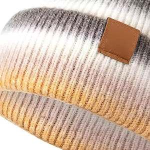 Gorros de Punto Personalizados con Logotipo, Gorros de Algodón con Puño Cálidos Unisex, OEM ODM, Impresión Digital de Moda, Estilo Urbano - Product Image 5