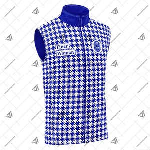 Griega Zeta Phi Beta Sorority ropa lista para enviar algodón orgánico bordado acolchado pata de gallo chaleco chaqueta - Product Image 1
