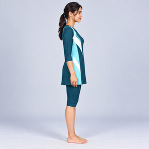 Conjunto de Burkini de 2 Piezas Modest para Mujer Musulmana, Hijab Islámico de Talla Grande, Ropa Modest, Burkini Islámico Femenino de Moda - Product Image 6