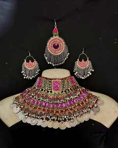 Conjunto de Joyería Afgana de Acero Inoxidable de Primera Calidad, Hecho a Mano, para Novias, Ceremonias Culturales y Celebraciones Festivas - Product Image 4