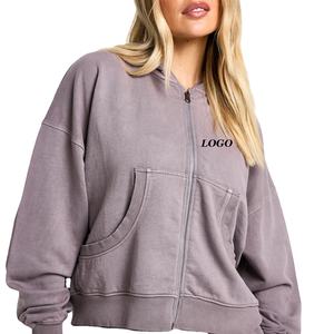 Sudadera Informal Moderna para Mujer con Cierre de Cremallera, de Alta Calidad y Cómoda, con Bolsillos Laterales para el Invierno, Precio Económico para Compradores al por Mayor - Product Image 1