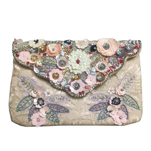 New Arrival Designer Women <b>Purses</b> Bags Handbags Beaded Clutch Bag Women's Embroidered Fashion Clutch with Chain Shoulder Strap - Product Image 4