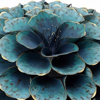 Vente en gros Tenture murale personnalisée en métal au design floral Style Art déco moderne fabriqué à la main pour la décoration intérieure en fer