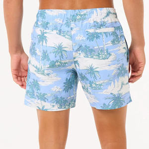 Short de surf original Short de basket-ball extensible dans les 4 sens avec poche zippée Short de surf Maillot de bain Short de bain pour homme - Product Image 2