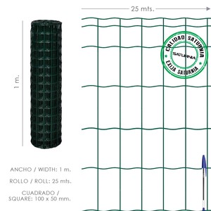 Rete Plastificata per Recinzione 100x50 / 100 cm. Rotolo da 25 Metri - Product Image 1