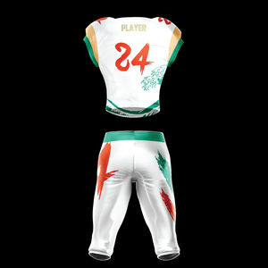 Venta al por mayor de uniformes de fútbol americano de diseño personalizado para jóvenes ropa deportiva transpirable con sublimación de talla grande OEM y precio barato - Product Image 2