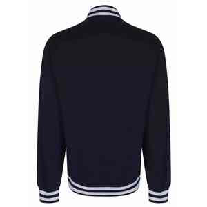 Veste universitaire de sport pour hommes en gros, veste de baseball décontractée avec manches en cuir léger, veste universitaire - Product Image 4