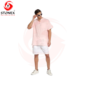 Vêtements de sport d'été personnalisés pour hommes Ensemble de deux pièces de t-shirts et de shorts décontractés et respirants avec panneau de conception - Product Image 2