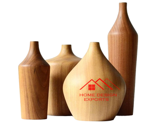 2024 Design de courbe accrocheur Vente chaude Vase de table en bois pour la maison Hôtel et Restaurants Décor - Product Image 3