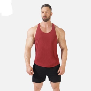 2025 precio barato hombres camiseta sin mangas Fitness Wear fabrica Color sólido personalizado hombres básico gimnasio Stringer - Product Image 6