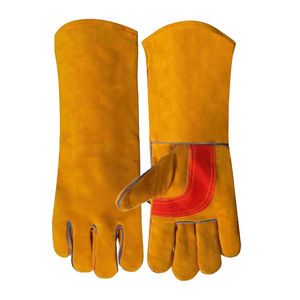 Guantes de cuero cómodos de dedo completo de alta calidad 100%, colores y tamaños personalizables, guantes de seguridad para soldar - Product Image 3