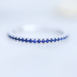 Ajuste de anillo de piedras preciosas de plata de zafiro de última llegada de alta calidad como los mejores accesorios de joyería para mujeres - Product Image 2