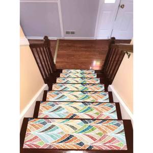 Alfombra Moderna con Diseño Azteca Colorido, Impresa, para Entrada Exterior, Goblen - Product Image 4