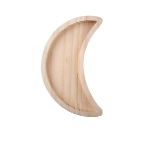 Plateau de service en bois Moon Fruits en forme de lune Café Thé Fromage Dessert Fruits Plateau de service de haute qualité - Product Image 4