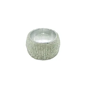 Customized Decorative <b>Silver</b> Color Round Shape <b>Napkin</b> Holders Miscellaneous Use for Home and Hotel Decoration - Product Image 1