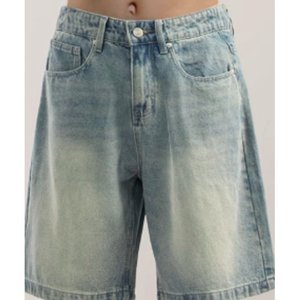 2021 nuevo verano alta calidad 100% algodón Denim Vintage hombres pantalones cortos Casual negocios Social cintura elástica 10 colores bordado - Product Image 4