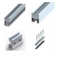 RAIL de support de montage solaire profilé en aluminium, meilleure qualité de fabrication, bon prix