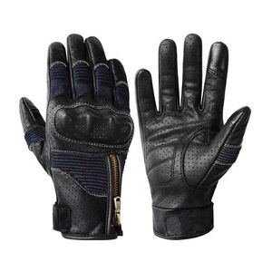 Guantes de Motociclismo de Cuero de Diseño Único 2025, Guantes de Motocicleta de Cuero Transpirable de Alta Calidad Hechos en Pakistán - Product Image 1